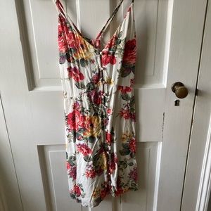 Abercrombie floral button down mini dress